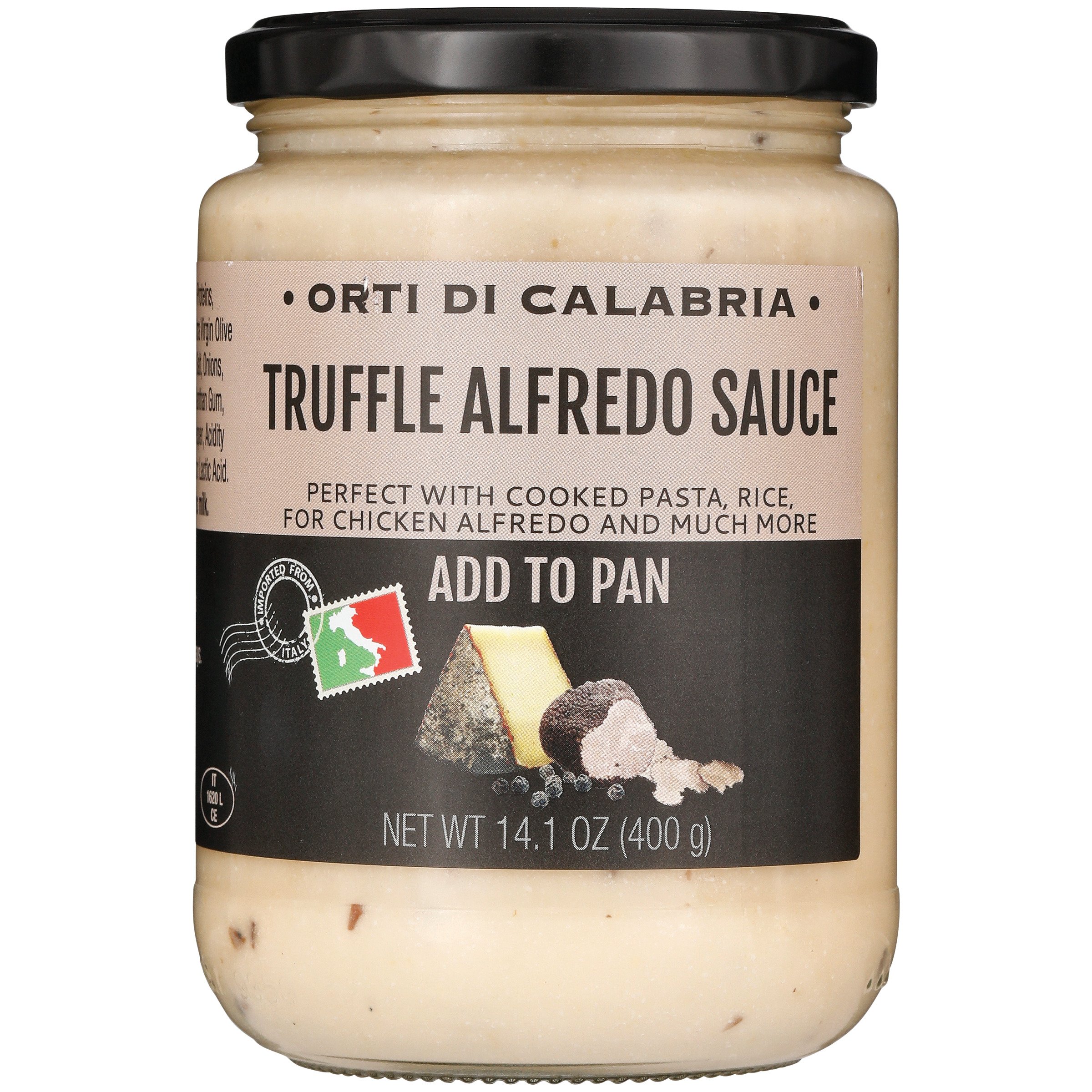 Orti Di Calabria Alfredo & Black Truffles Sauce Shop Pasta Sauces at