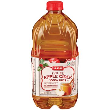 H-E-B 100% Juice Spiced Apple Cider, 64 oz