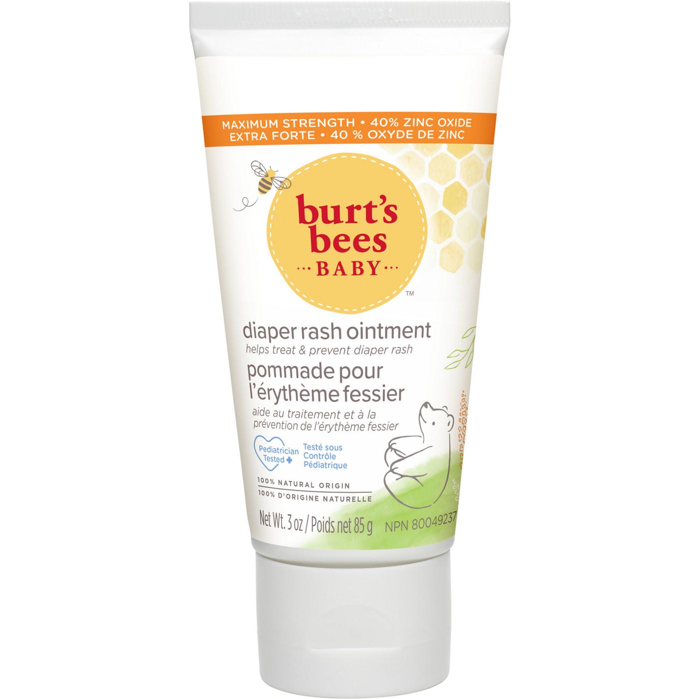 Burt's Bees Baby Diaper Rash Ointment; image 1 of 9