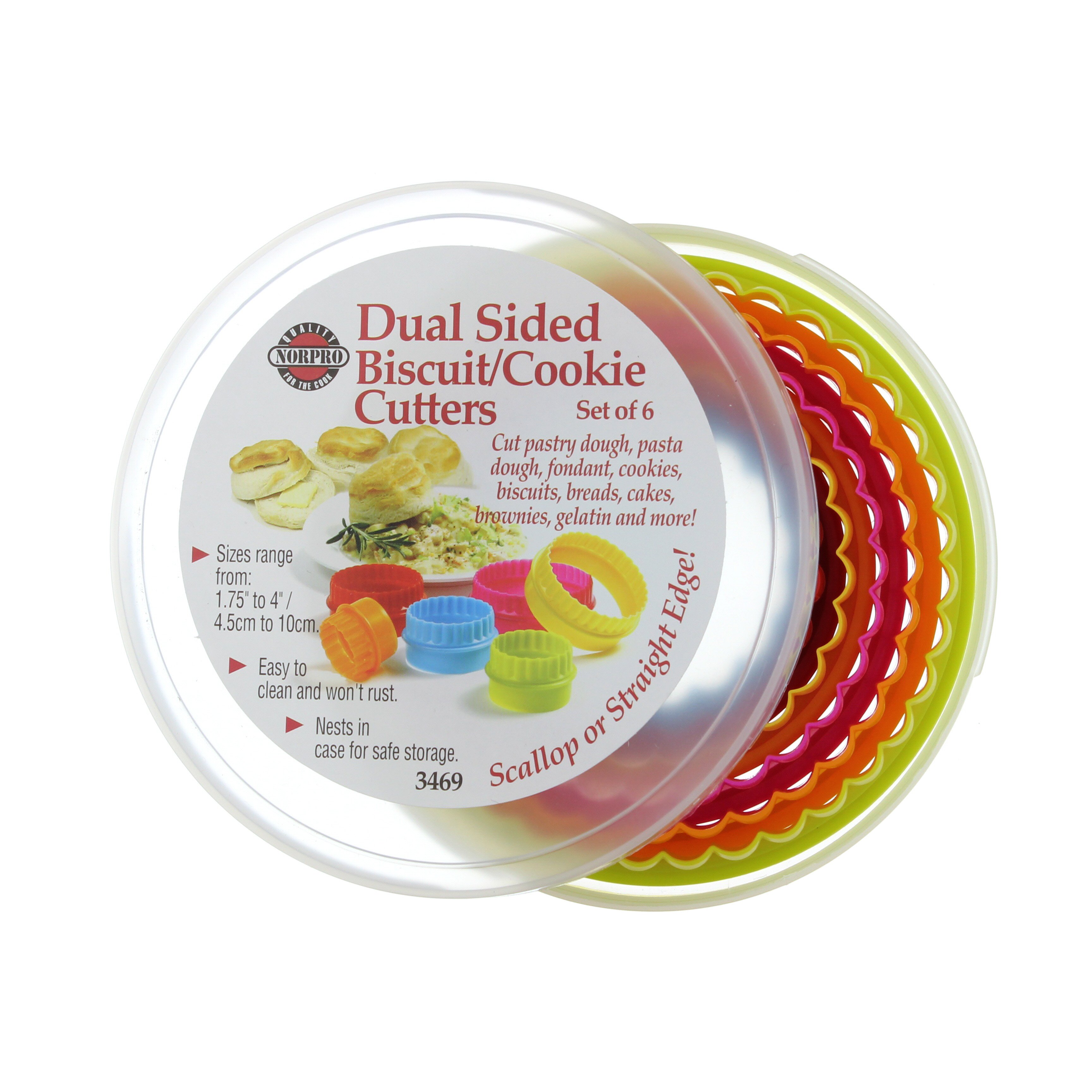 7-Pack: Premium Quality Two-Sided Biscuit Cutter Set For Cookies And F