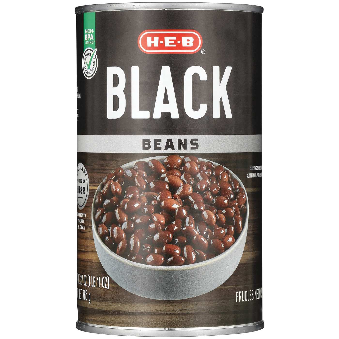 H-E-B Black Beans; image 1 of 2