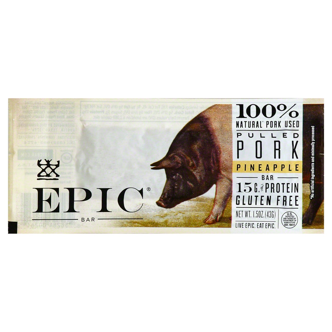 EPIC Protein Bar - Uncured Bacon & Pork – Healthy Snack Solutions