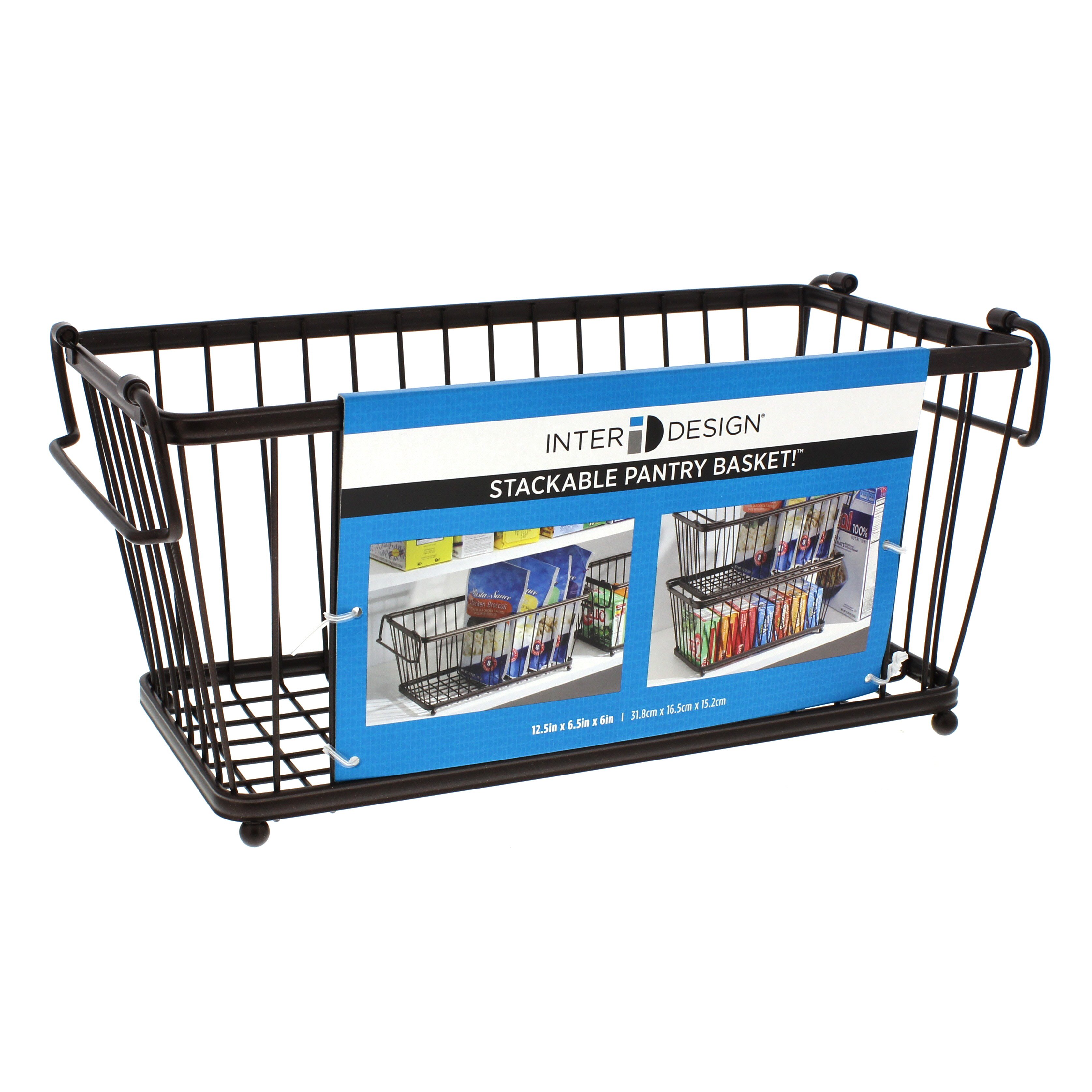 InterDesign Stackable Pantry Basket Shop Sink & Kitchen Organizers at