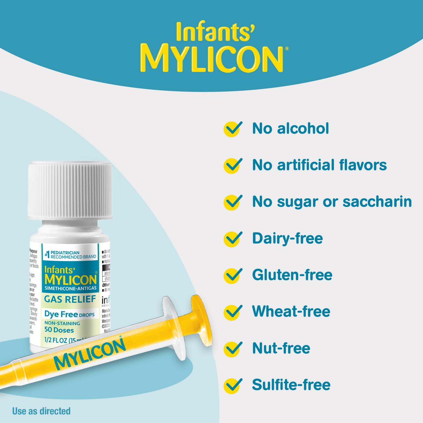 Mylicon Infants' Gas Relief Dye Free Drops; image 3 of 8