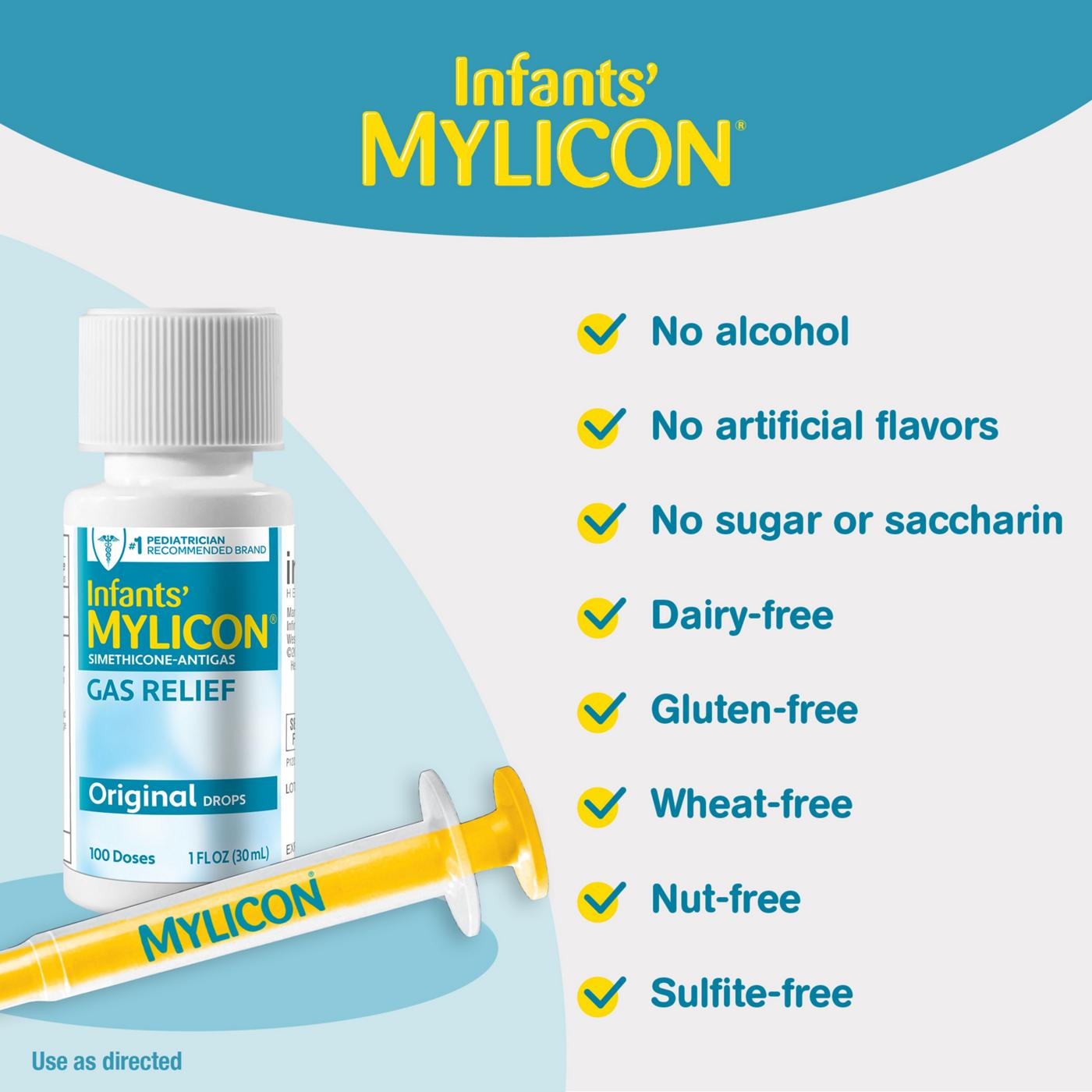 Mylicon Infants' Gas Relief Original Drops; image 3 of 8