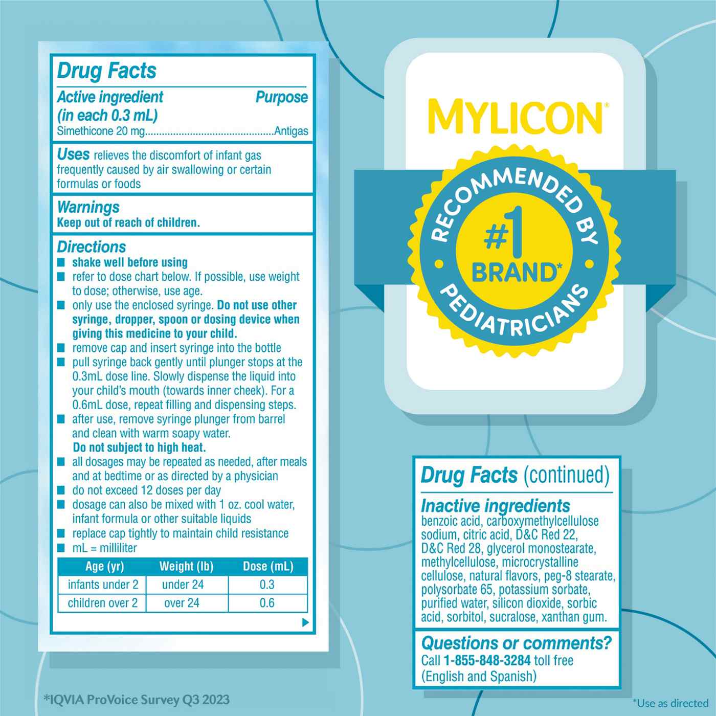 Mylicon Infants' Gas Relief Dye Free Drops; image 5 of 8