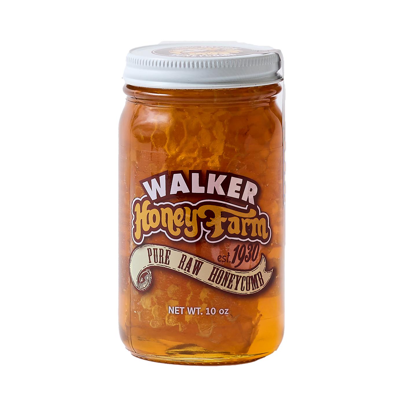 Walker Honey Farm Honeycomb Honey Jar; image 1 of 3