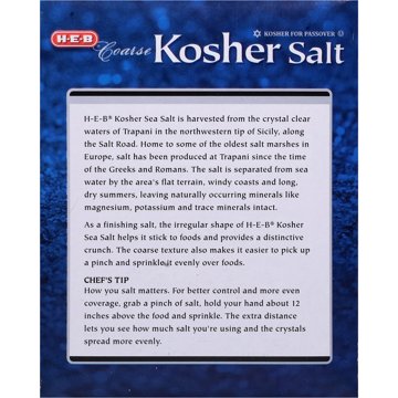 H-E-B Coarse Kosher Salt, 4.4 lbs