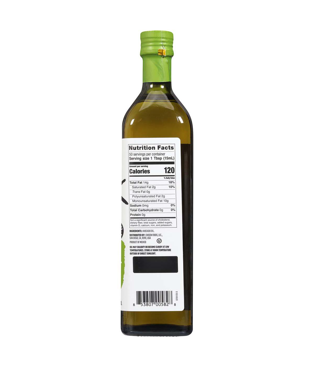 Chosen Foods 100% Pure Avocado Oil; image 2 of 3