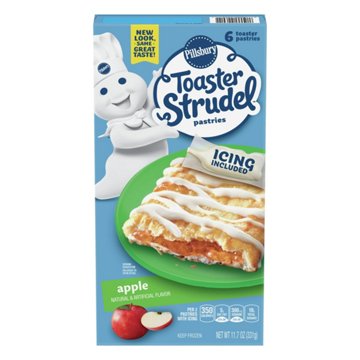 Pillsbury Toaster Strudel Frozen Pastries - Apple, 6 ct