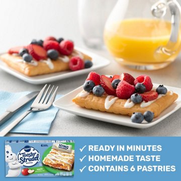 Pillsbury Toaster Strudel Frozen Pastries - Apple, 6 ct