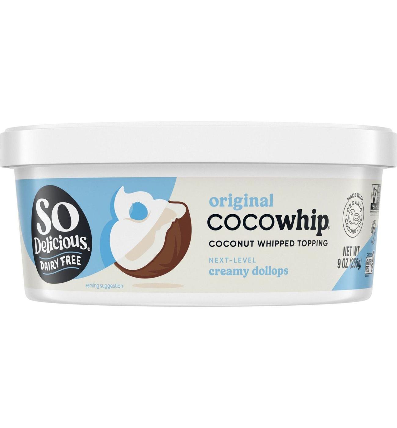 So Delicious Dairy Free Original Coconut Whipped Topping; image 1 of 5