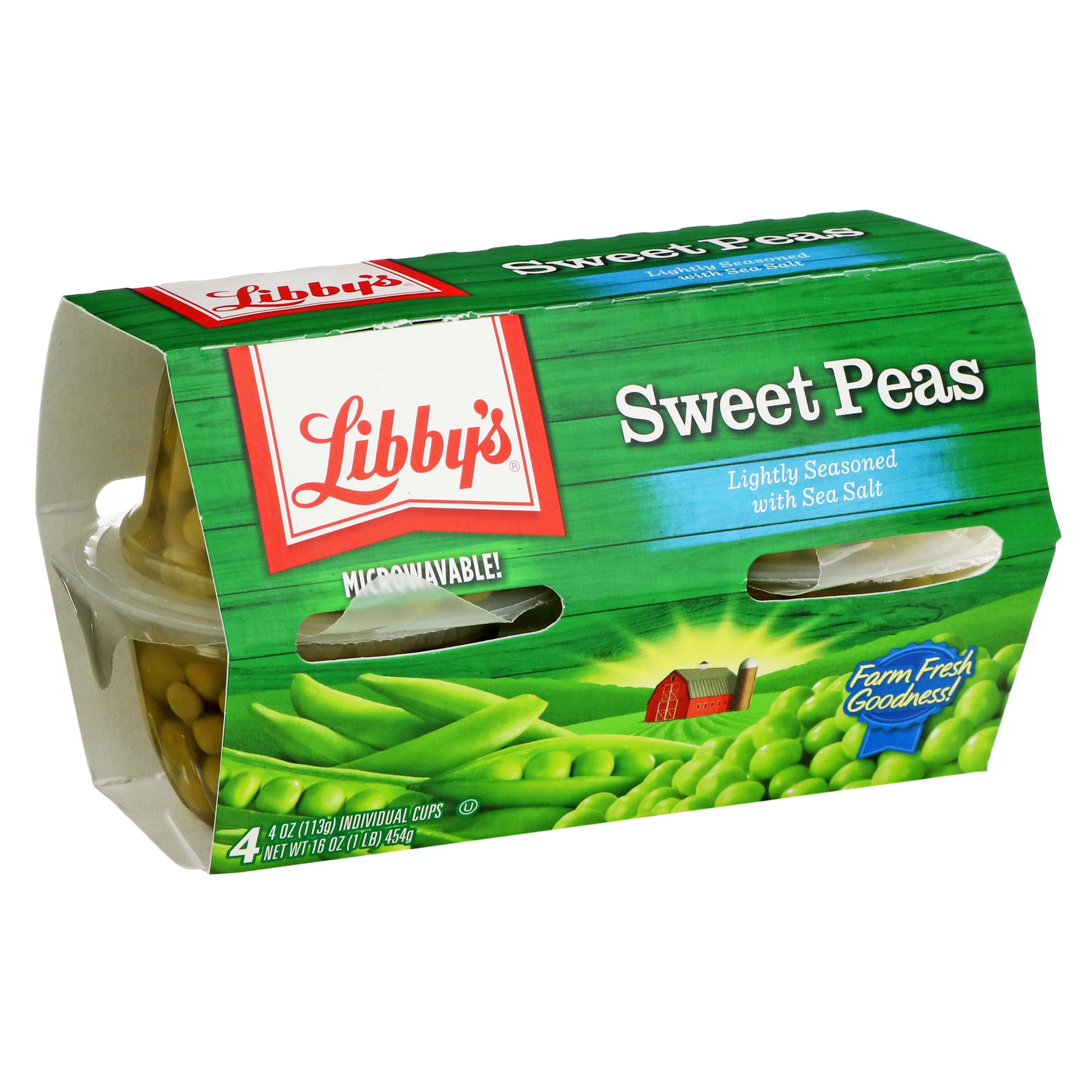 Libby's Vegetable Variety Pack 16-4oz cups-Corn, Green Bean, Peas