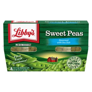 Libby's Sweet Peas Cup, 4 oz