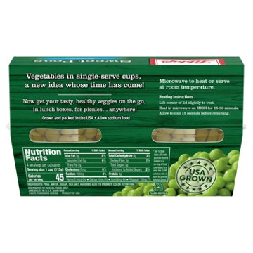 Libby's Sweet Peas Cup, 4 oz