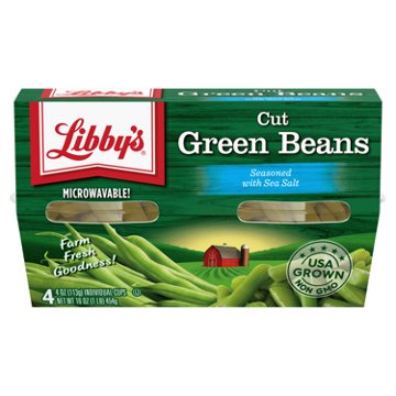 Libby's Cut Green Beans Cups, 4 oz