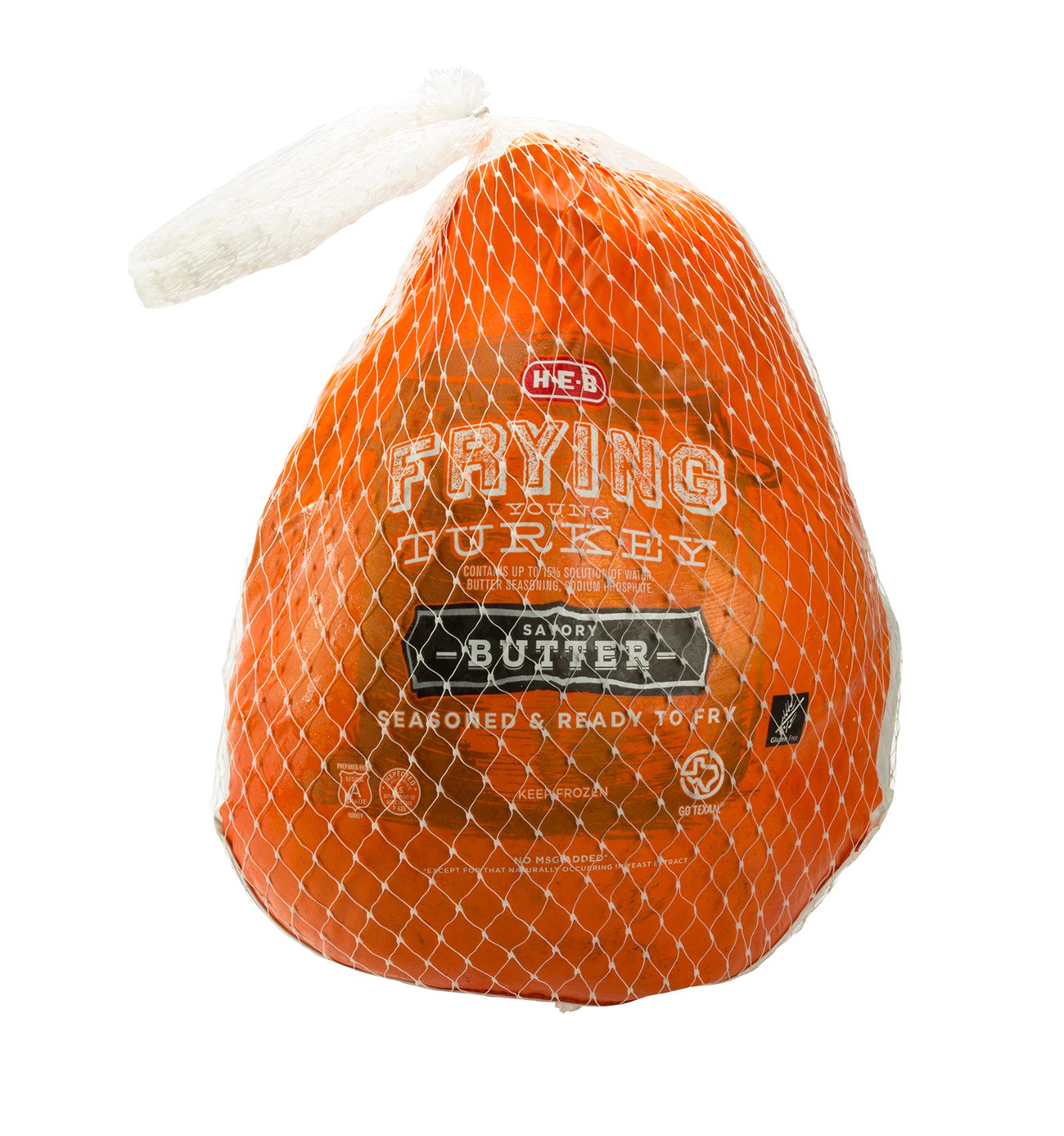 H-E-B Frozen Frying Whole Young Turkey - Savory Butter, Avg. 13.25 lbs
