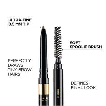 L'Oréal Paris Brow Stylist Definer Waterproof Eyebrow Mechanical Pencil Brunette