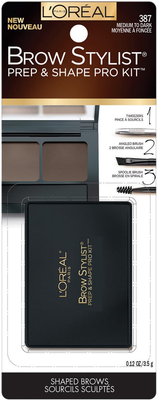 L'Oreal Paris Brow Stylist Prep & Shape Pro Kit, Medium to Dark; image 2 of 2