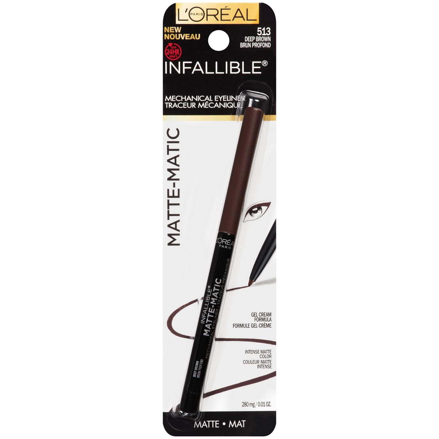 L'Oréal Paris Infallible Matte-Matic Mechanical Eyeliner - Deep Brown; image 1 of 3