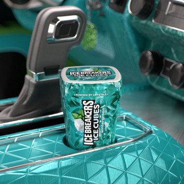 Ice Breakers Ice Cubes Wintergreen Sugar Free Chewing Gum, 40 pc