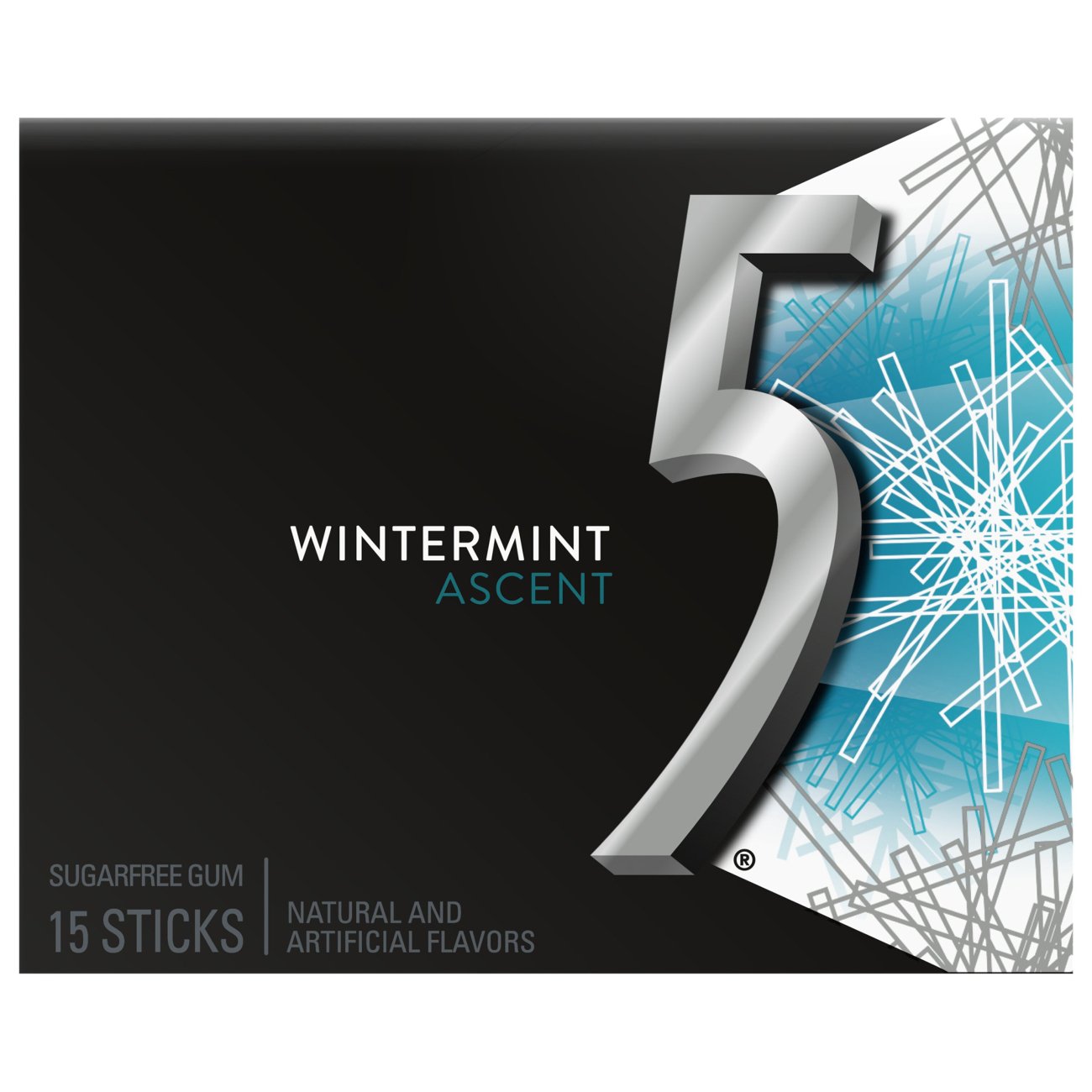 Wrigley's 5 Ascent Wintermint Sugarfree Gum - 15 sticks