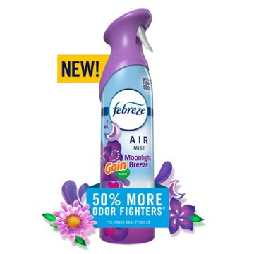 Febreze Odor Fighting Air Freshener Spray - Gain Moonlight Breeze
