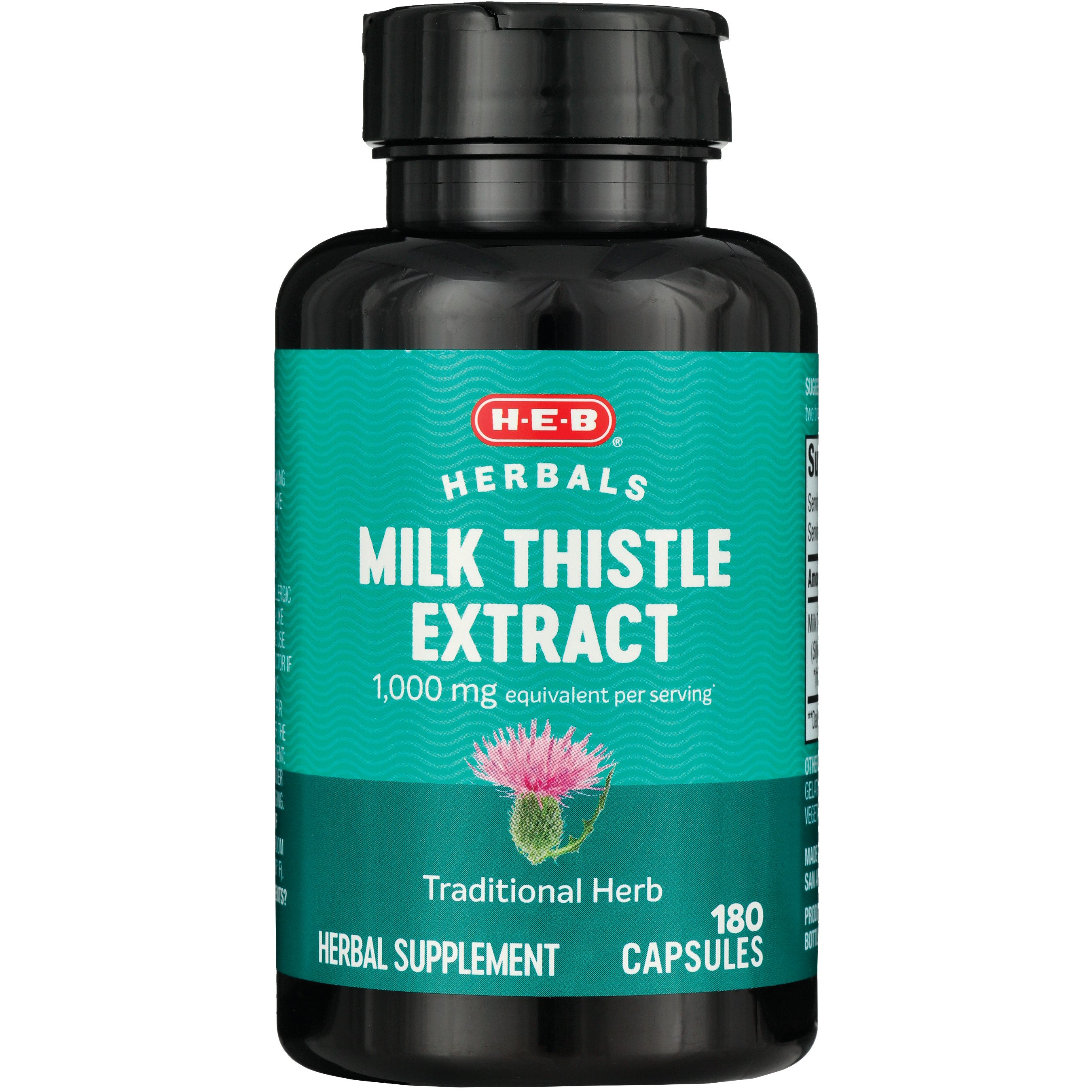 HEB Herbals Milk Thistle Extract Capsules 1,000 mg Shop Herbs