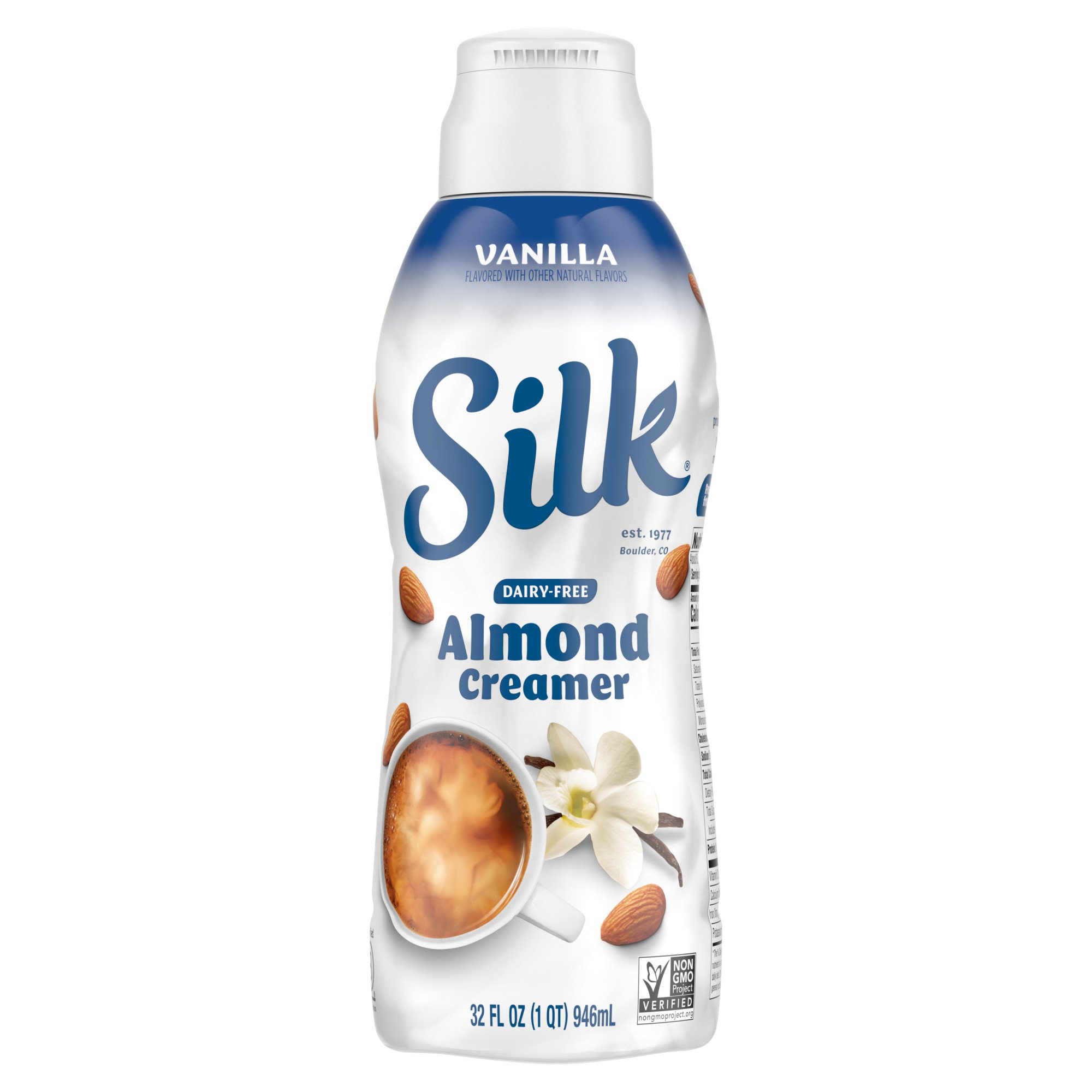 Silk Vanilla Almond Liquid Coffee Creamer Shop Coffee Creamer at HEB