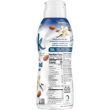 Silk Dairy Free Almond Milk Coffee Creamer - Vanilla, 32 oz