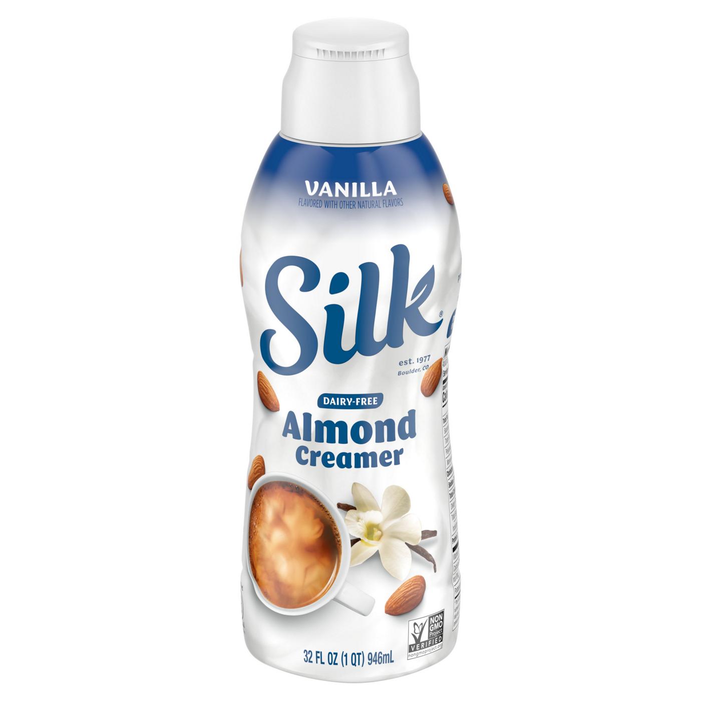 Silk Vanilla Almond Liquid Coffee Creamer; image 2 of 9