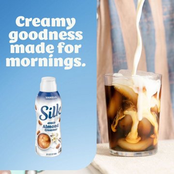 Silk Dairy Free Almond Milk Coffee Creamer - Vanilla, 32 oz