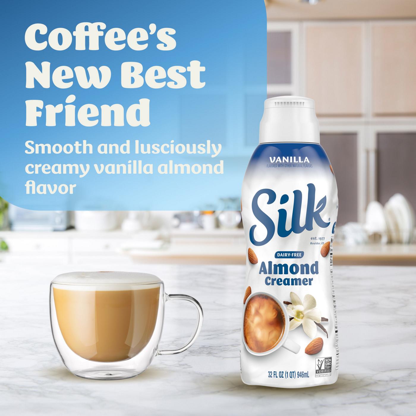 Silk Vanilla Almond Liquid Coffee Creamer; image 8 of 9