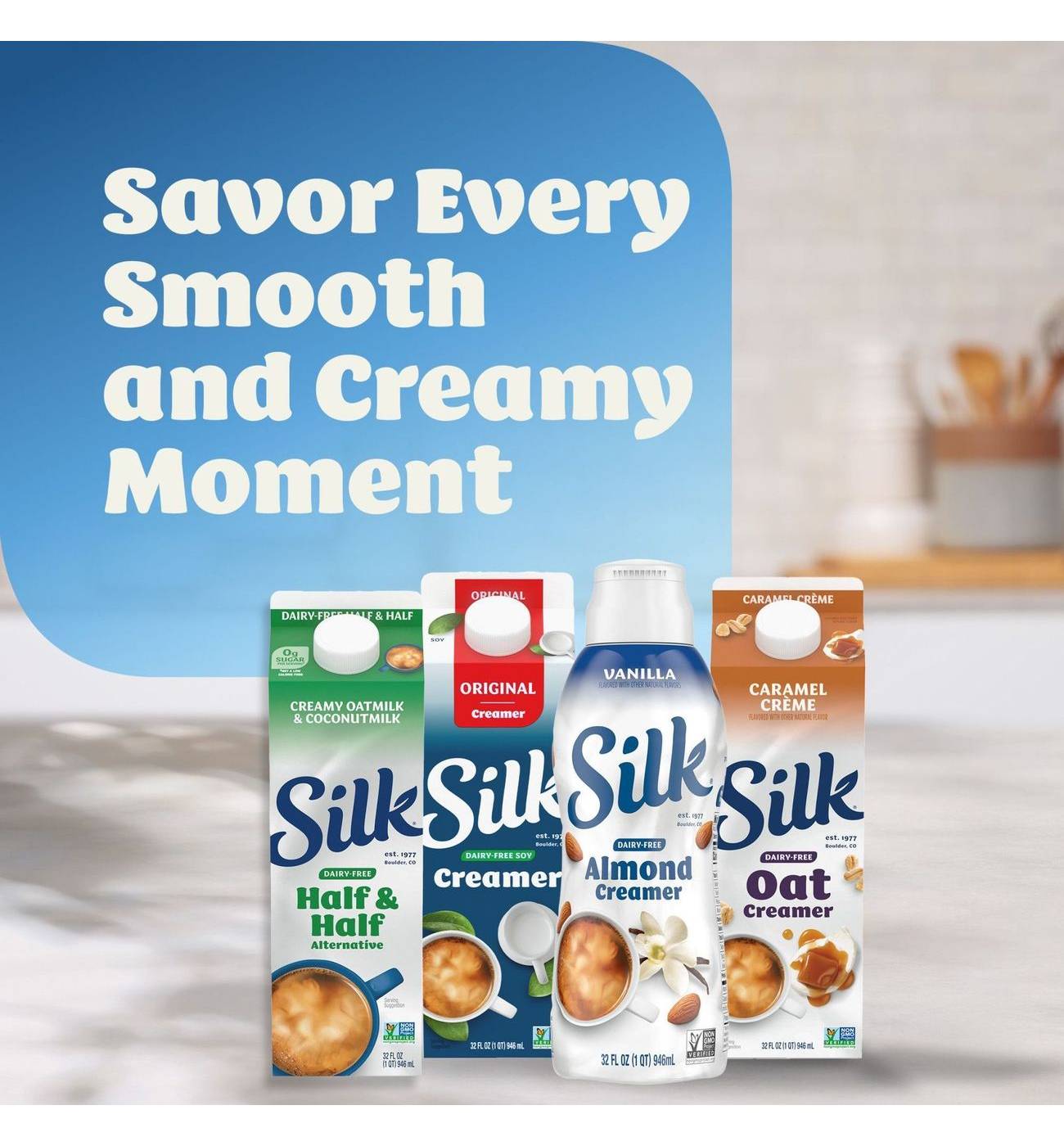 Silk Dairy Free Almond Milk Coffee Creamer - Vanilla; image 7 of 7