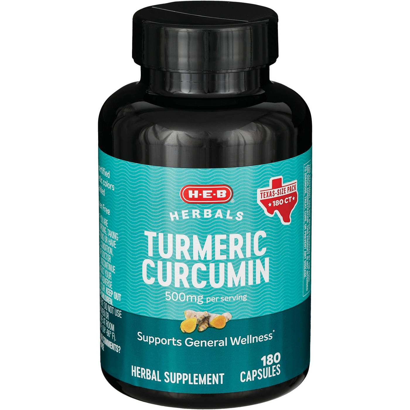 HEB Herbals Turmeric Curcumin Capsules TexasSize Pack Shop Herbs