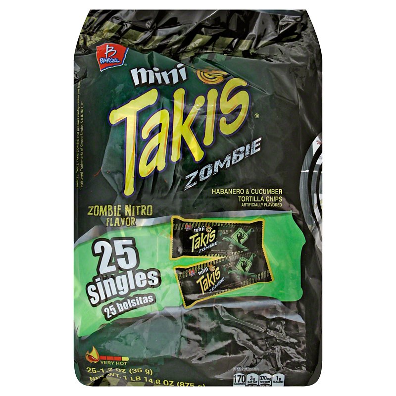 Barcel Takis Mini Zombie Tortilla Chips Singles Shop Snacks & Candy