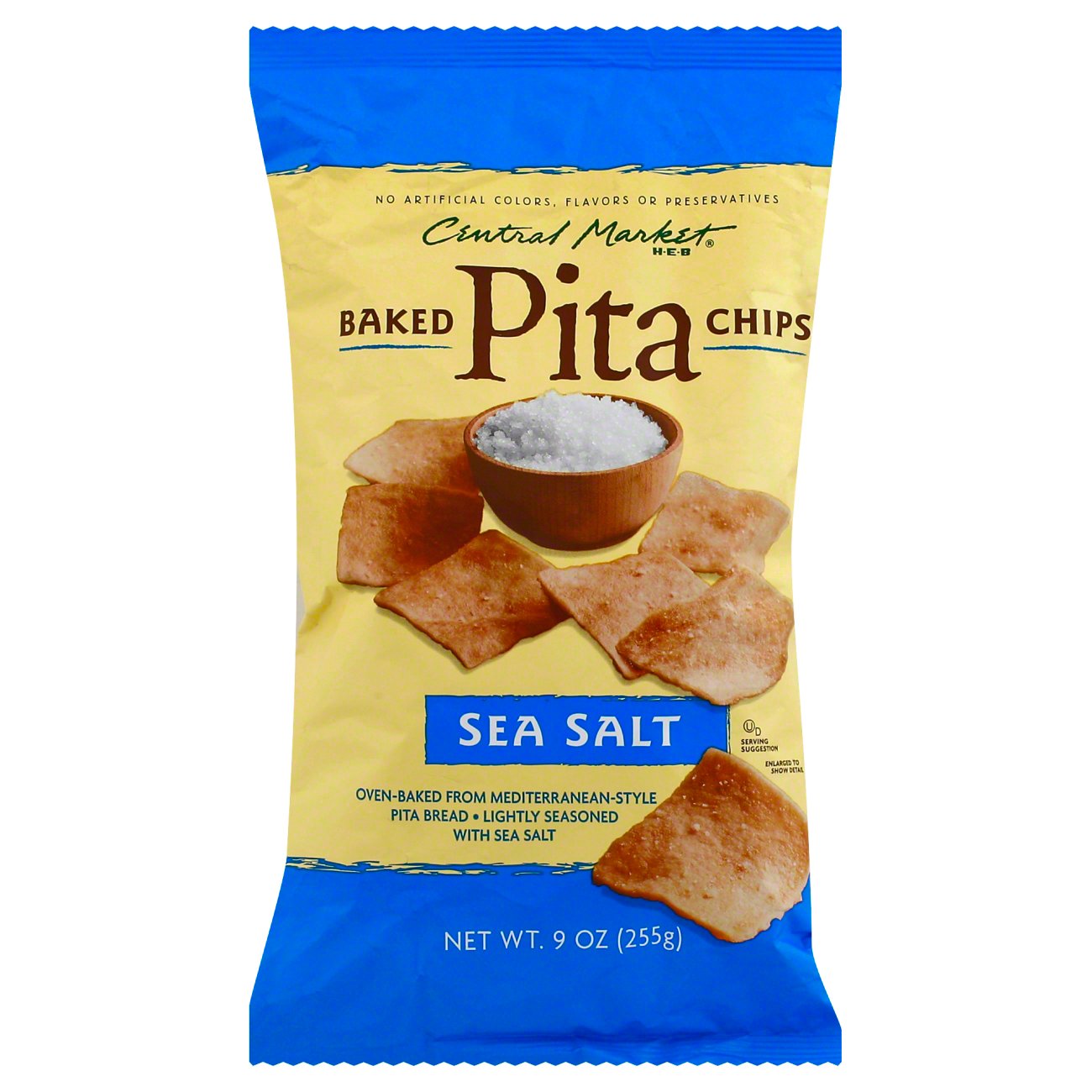Central Market Sea Salt Baked Pita Chips Shop Chips at HEB