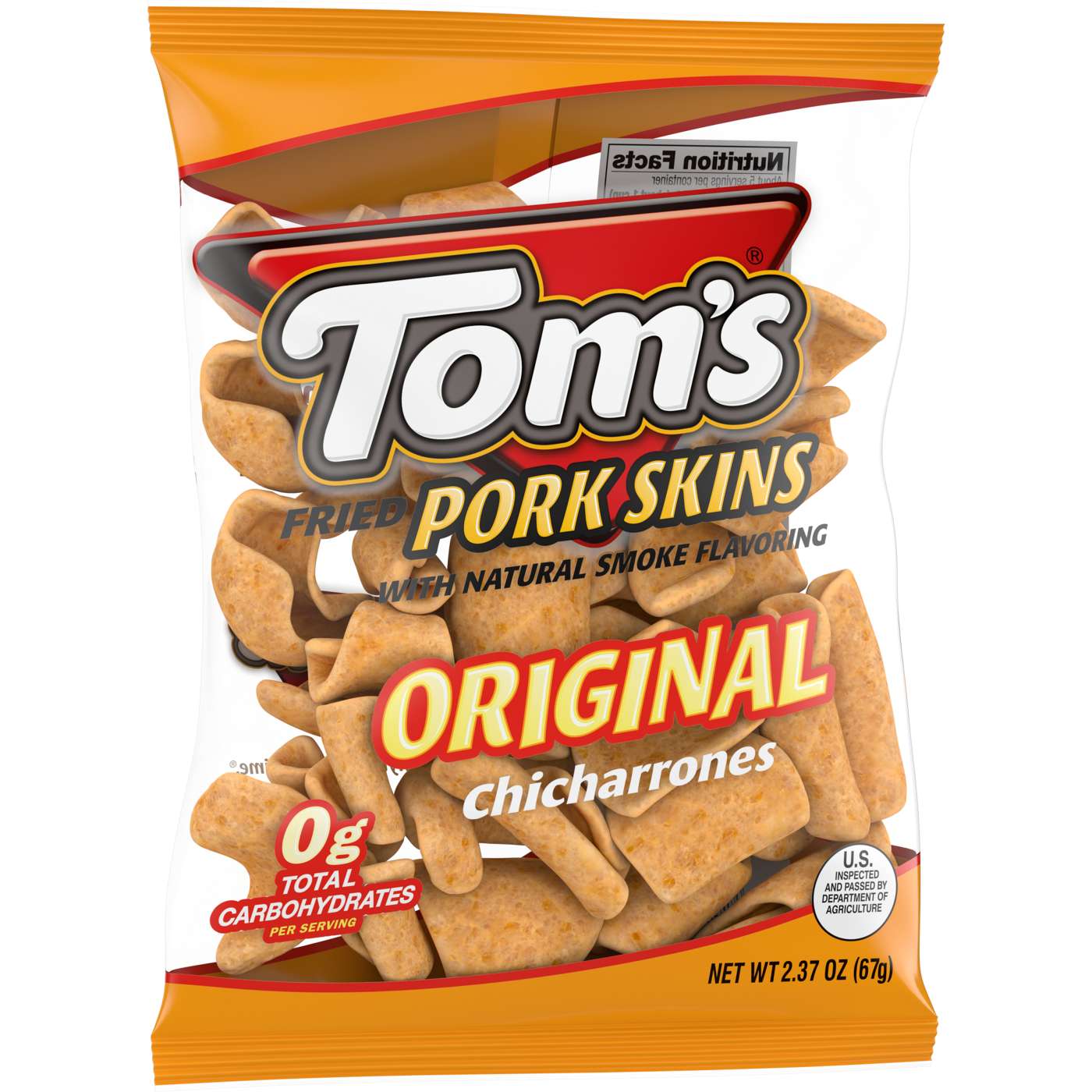 Tom's Original Flavor Chicharrones Pork Skins; image 3 of 6