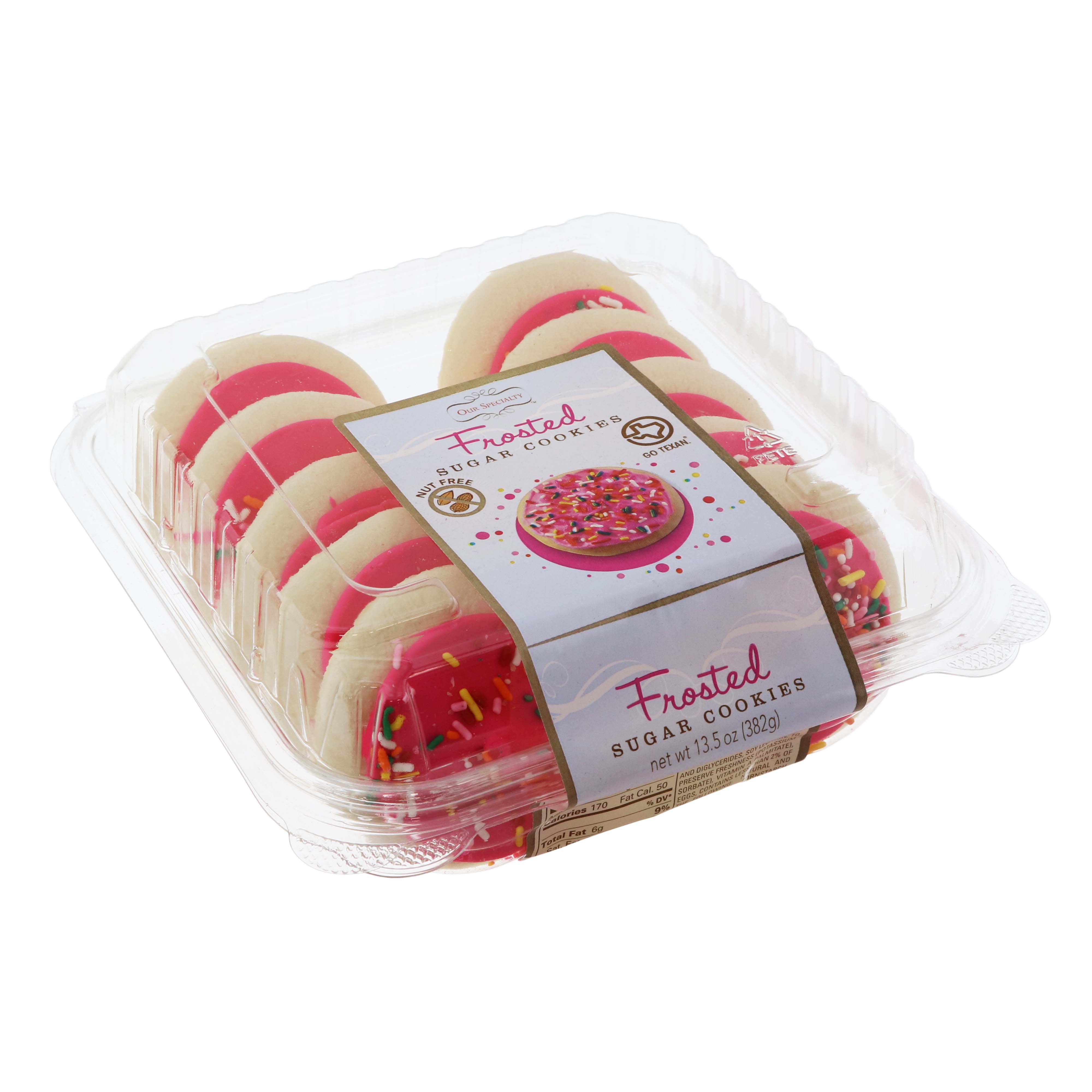 Our Specialty Pink Frosted Sugar Cookies - Shop Cookies at H-E-B