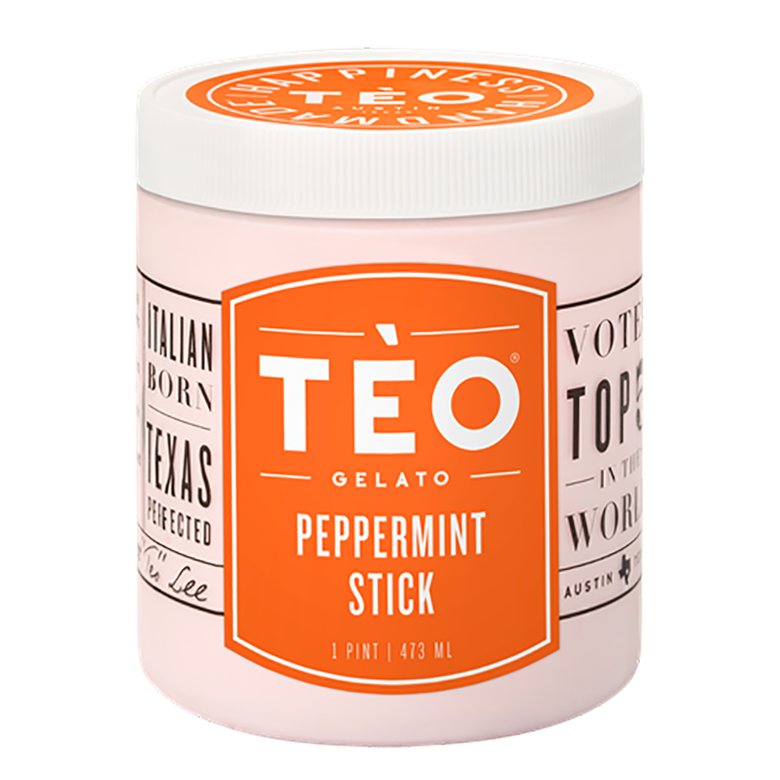 Teo Peppermint Stick Seasonal Gelato Shop Ice Cream at HEB
