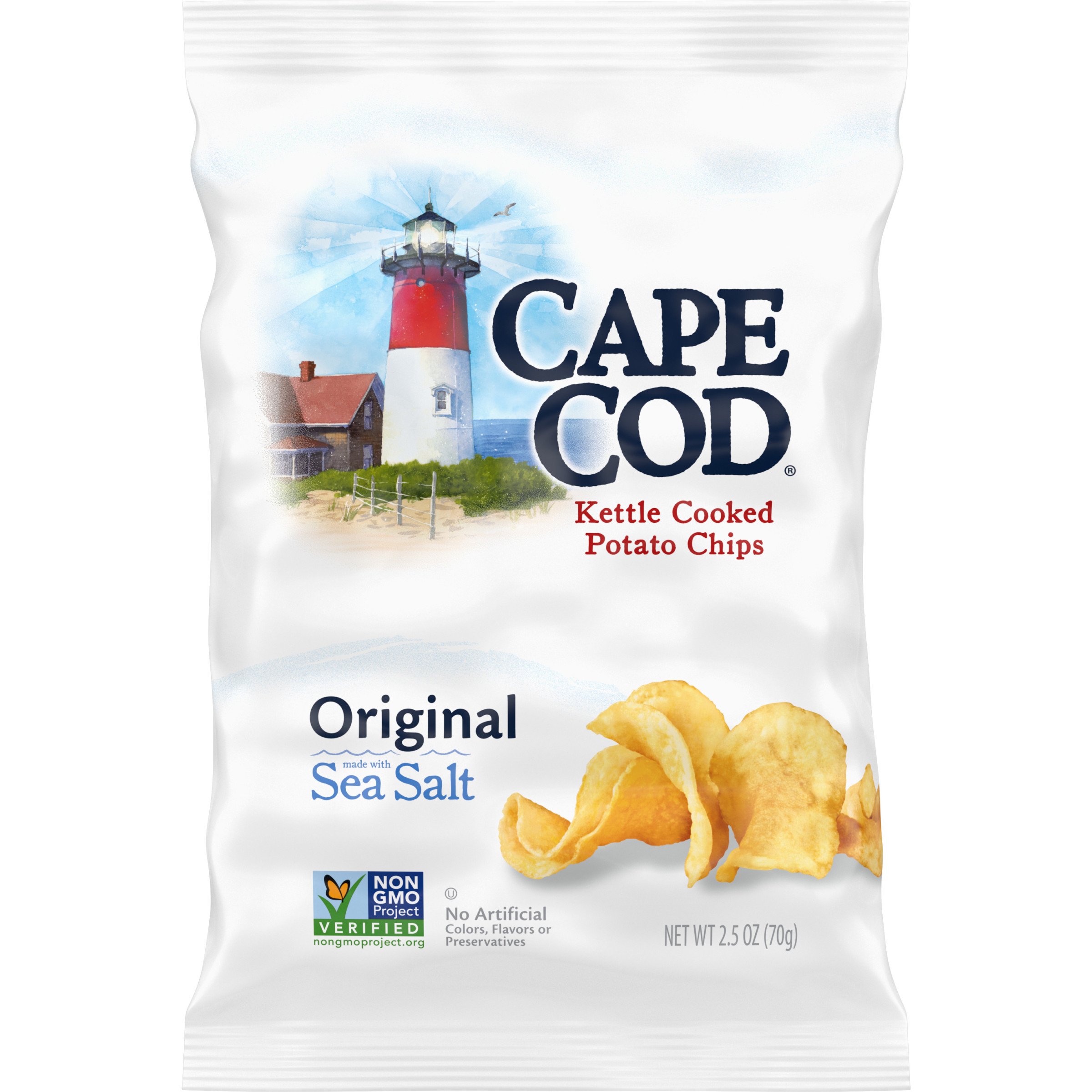 Cape Cod Kettle Cooked Original Potato Chips Shop Chips At H E B   001919019