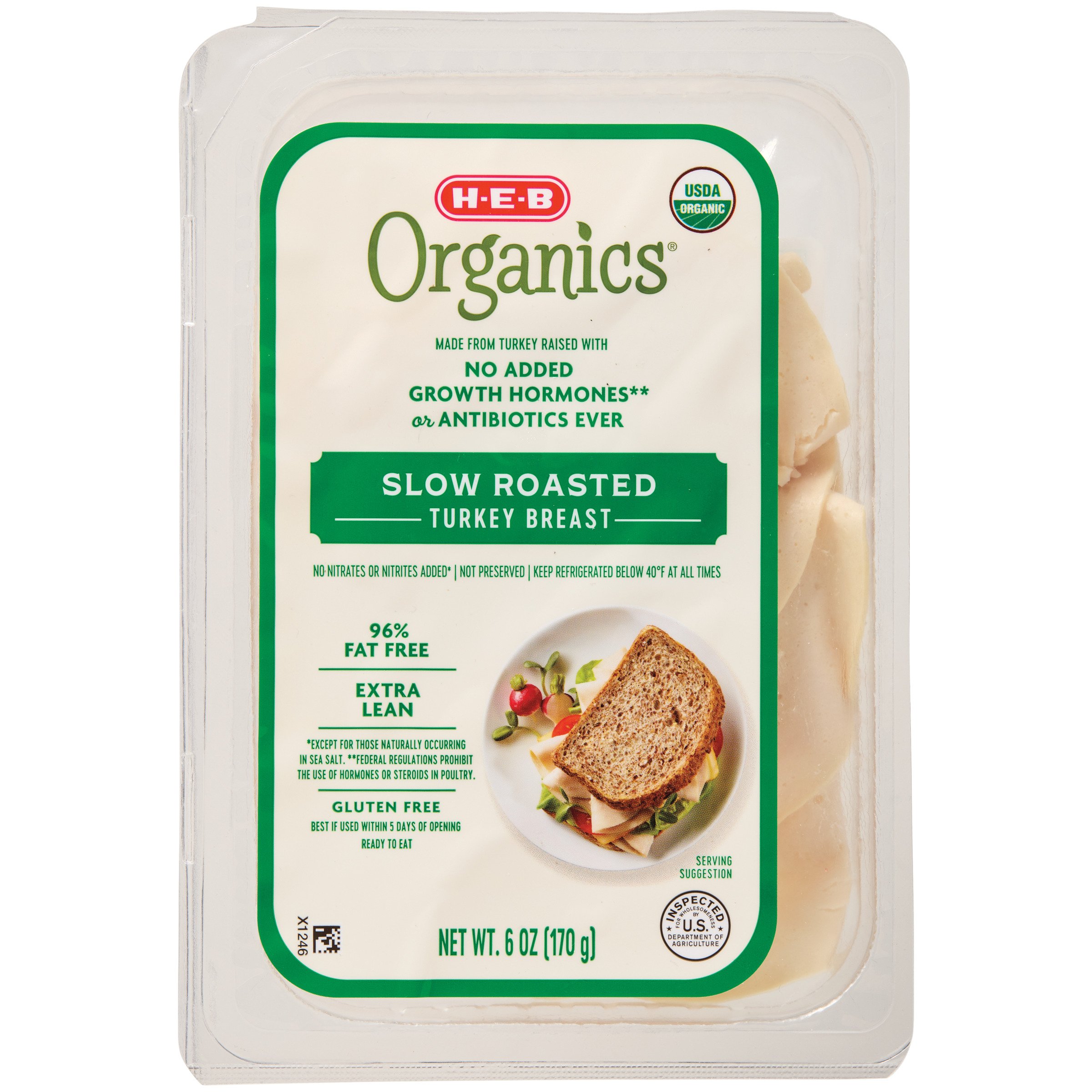 HEB Organics Oven Roasted Turkey Breast Shop Meat at HEB