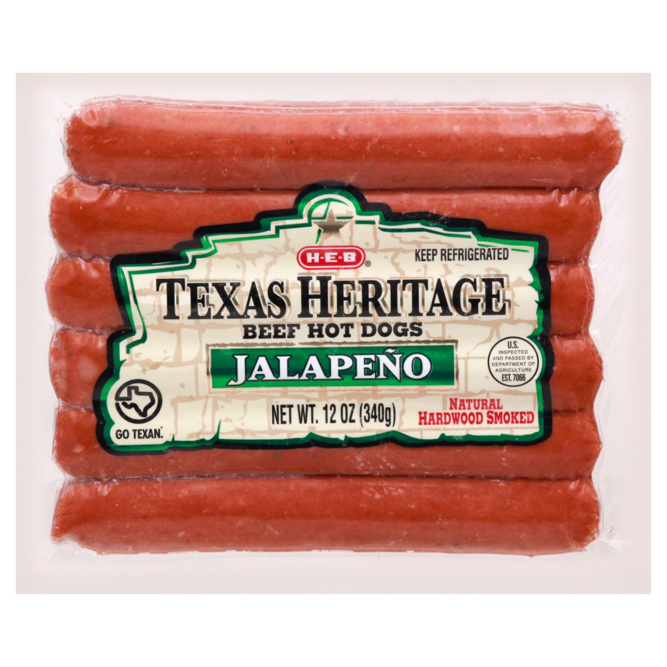 HEB Texas Heritage Beef Jalapeno Hot Dog Shop Hot Dogs at HEB