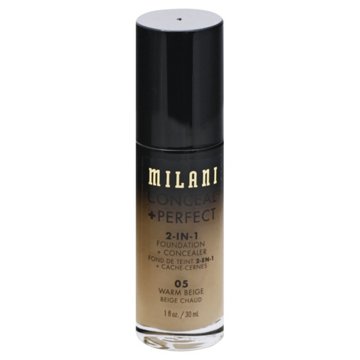 Milani Conceal + Perfect 2-in-1 Foundation + Concealer - Warm Beige, 1 oz