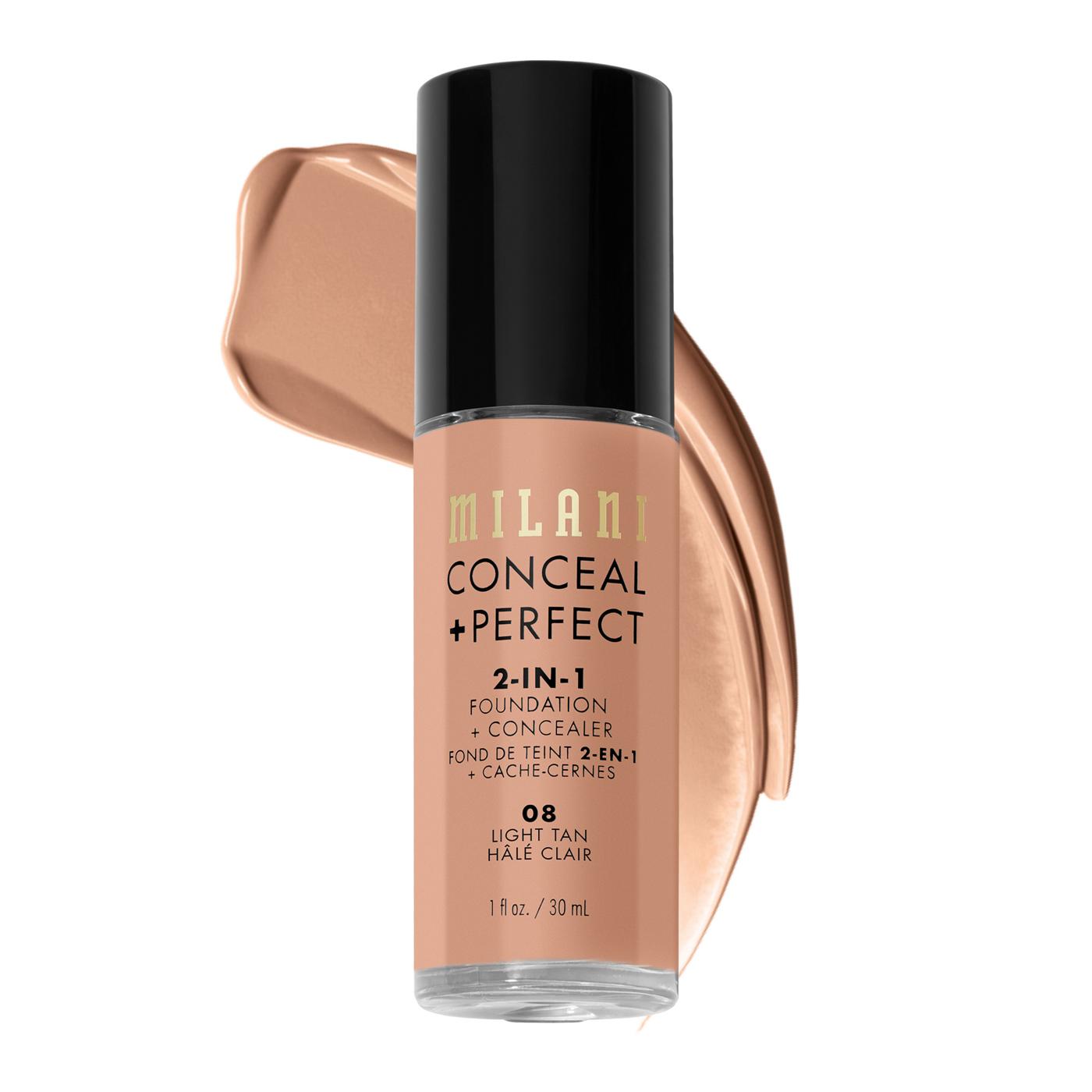 Milani Conceal + Perfect 2-in-1 Foundation + Concealer - Light Tan; image 2 of 9