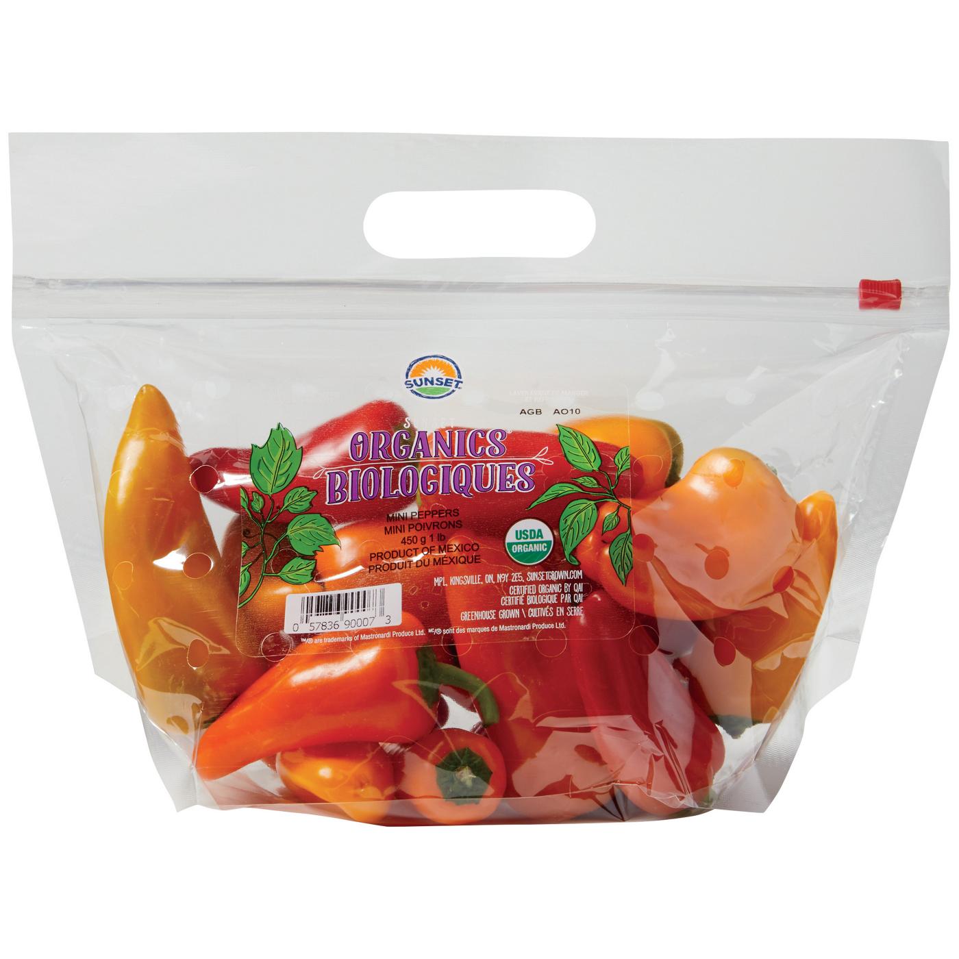 Fresh Organic Sweet Mini Peppers; image 1 of 2