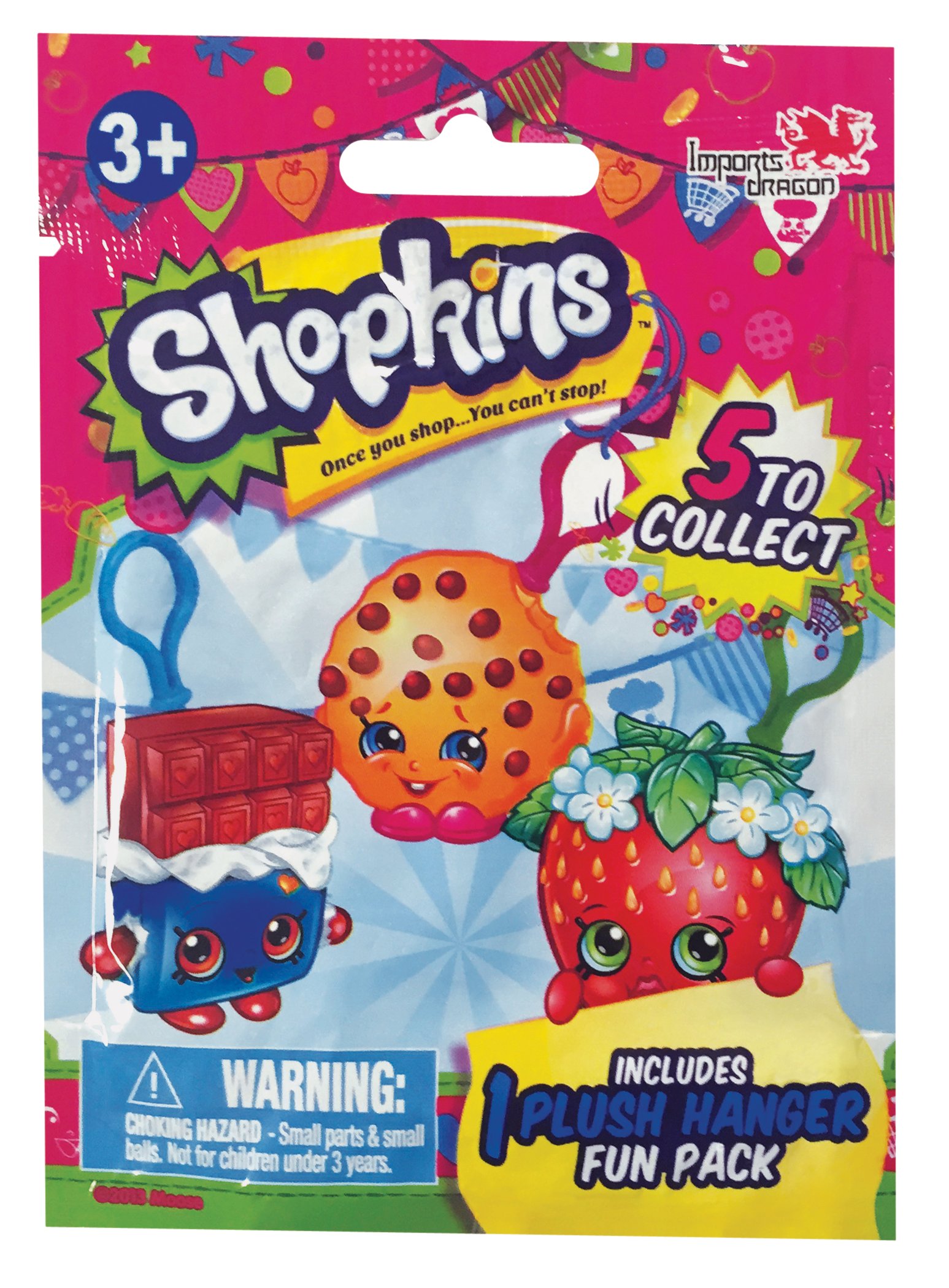 Shopkins Plush Hangers Fun Packs