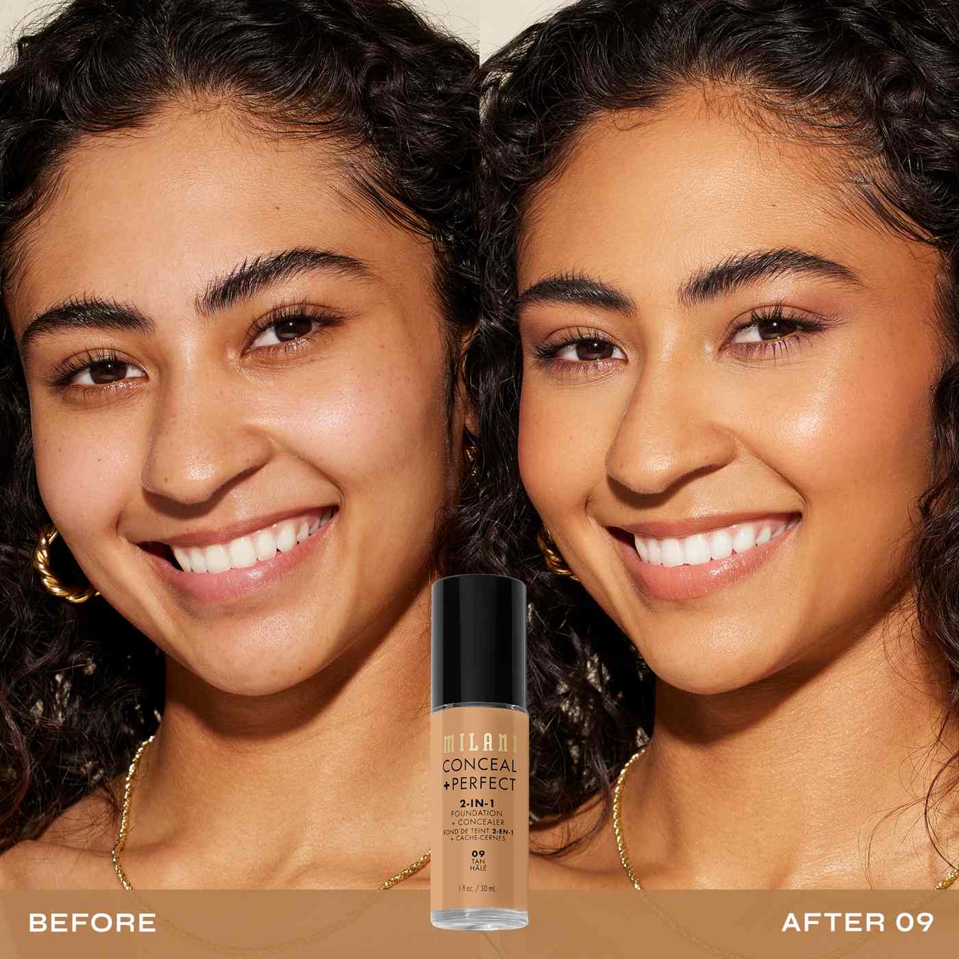 Milani Conceal + Perfect 2-in-1 Foundation + Concealer - Tan; image 7 of 9