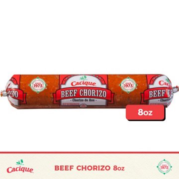 Cacique Beef Chorizo Sausage, 8 oz