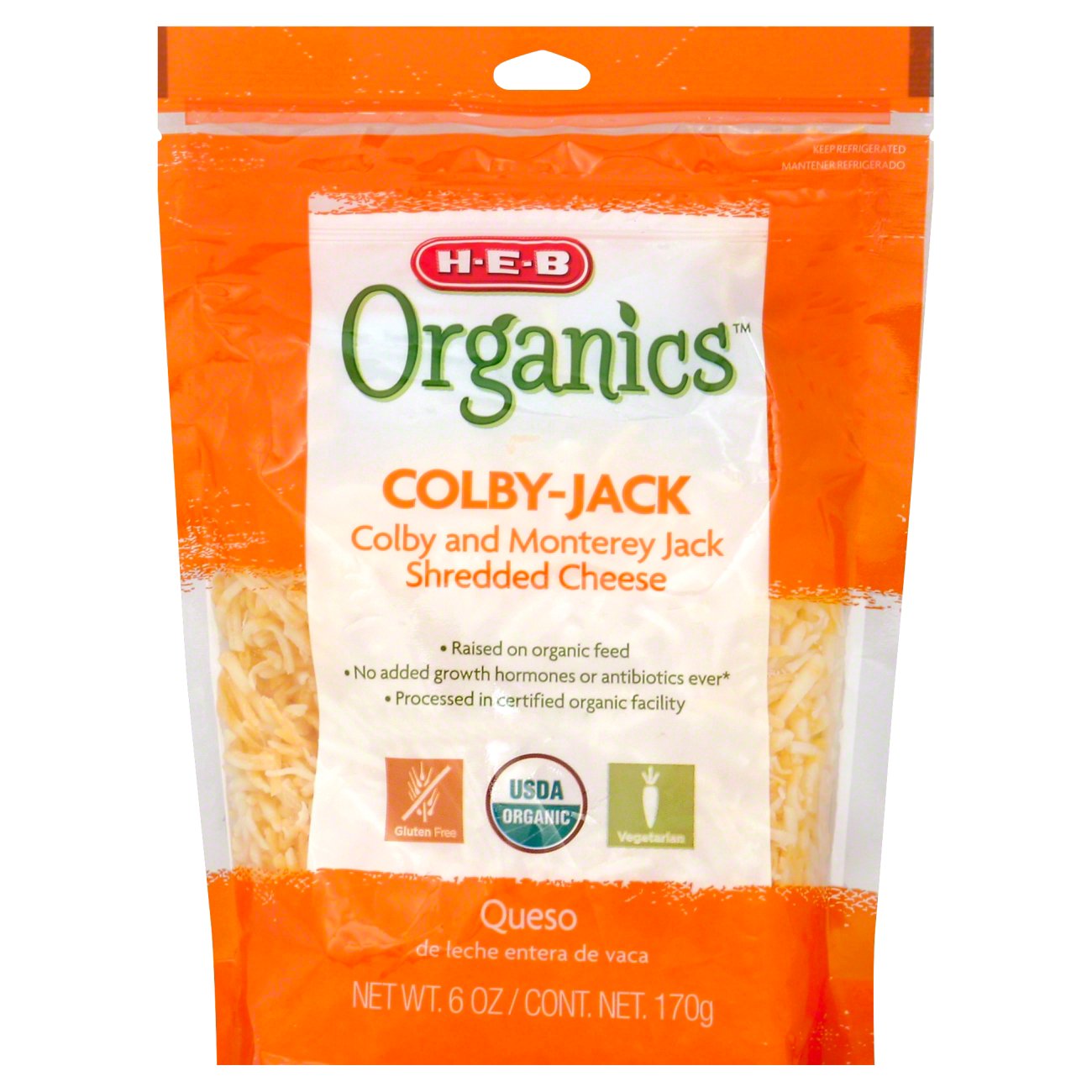 H-E-B Organics Colby Jack Cheese, Shredded - Shop Cheese At H-E-B